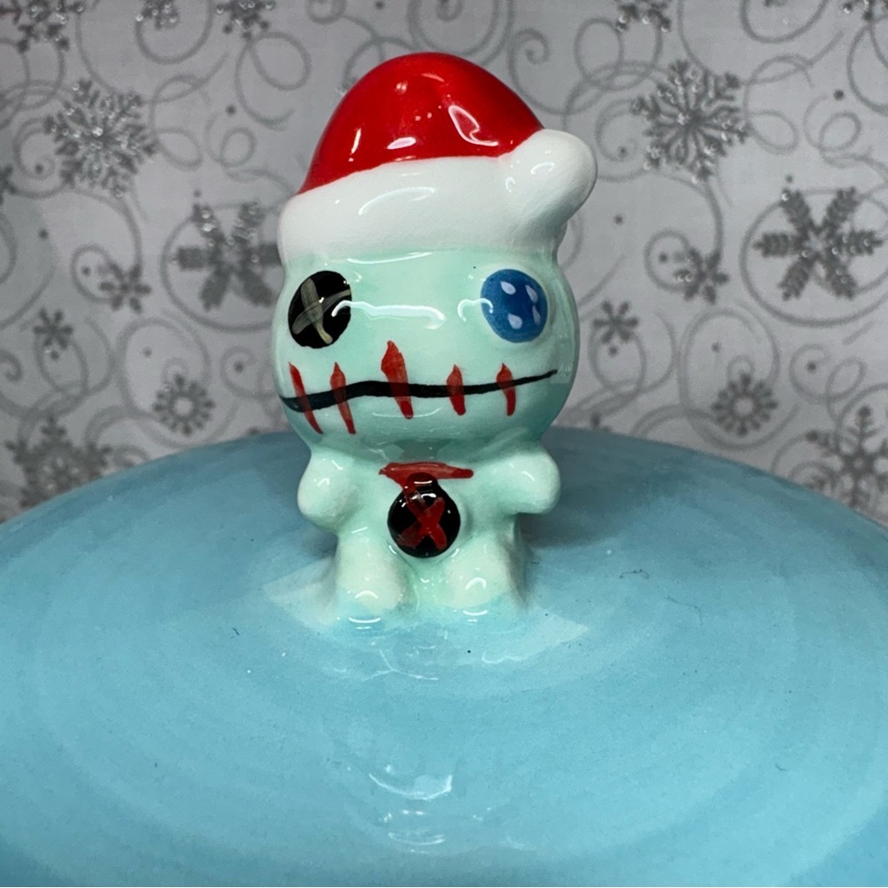 Disney Christmas CHEER Santa Hat Stitch & Santa Scrump Mug Topper Ceramic Mug - Picture 6 of 12